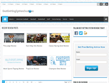 Tablet Screenshot of bestbettingsystemreviews.com
